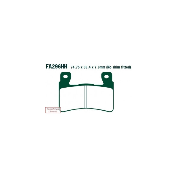 EBC KLOCKI HAM. MOTO.  HARLEY DAVIDSON® XR 1200 X (10-12) HONDA CBR 600 (03-06)