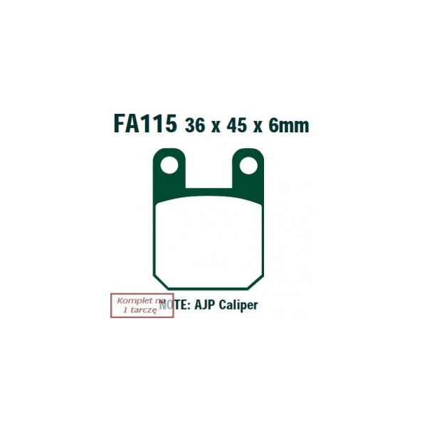 EBC KLOCKI HAM. MOTO.  PEUGEOT SQUAB 50CC (95-01)/  ELYSEO 50 (03)/  BLASTER ICEBLADE 50 (2T) (10-12)