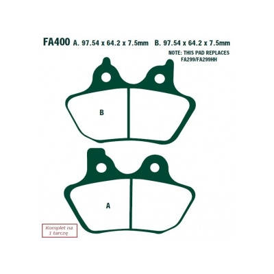EBC KLOCKI HAMULCOWE MOTO HARLEY DAVIDSON® FLSTF/FLSTFI FAT BOY (00-07)