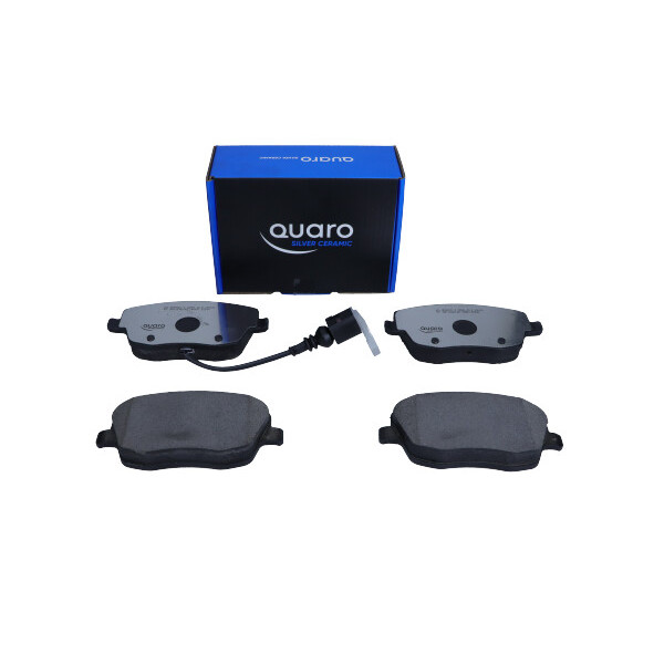 QUARO KLOCKI HAMULCOWE SEAT PRZÓD IBIZA 02- /FABIA Z CZUJN SILVER CERAMIC