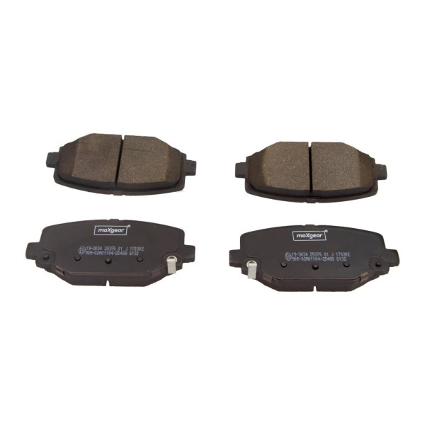 MAXGEAR KLOCKI HAMULCOWE CHRYSLER TYŁ VOYAGER 12-