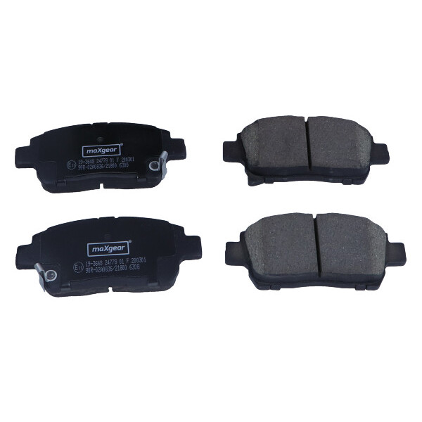 MAXGEAR KLOCKI HAMULCOWE TOYOTA PRZÓD IQ 1,0-1,4 D-4D 09-