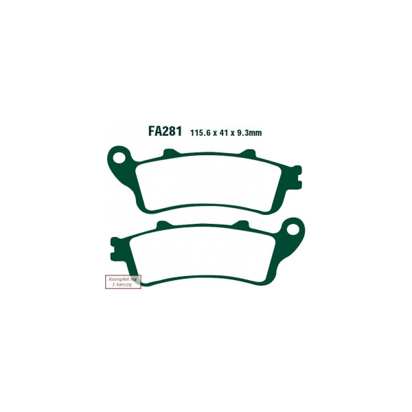 EBC KLOCKI HAMULCOWE MOTO HONDA FJS 600 SILVERWING (BEZ ABS) (01-06)