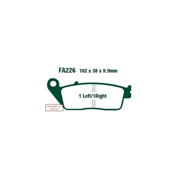EBC KLOCKI HAMULCOWE MOTO HONDA CBF 600 (ABS) (04-08)