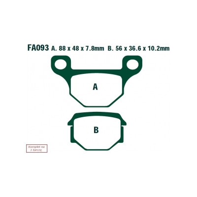 EBC KLOCKI HAM. MOTO.  KEEWAY SPEED 125/150 (07-12)
