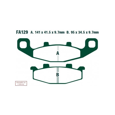 EBC KLOCKI HAM. MOTO.  SUZUKI VX 800 (90-95)/  GSX 1100 (91-96)/  GSF 250 BANDIT (92-96)/  GS 500 (89-95)