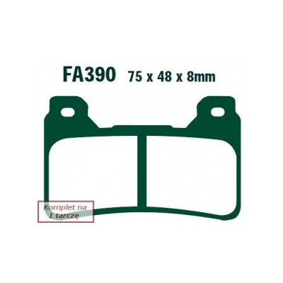 EBC KLOCKI HAM. MOTO.  HONDA CBR 600 (07-14)/  CBR 1000 FIREBLADE (ABS) (09-14)