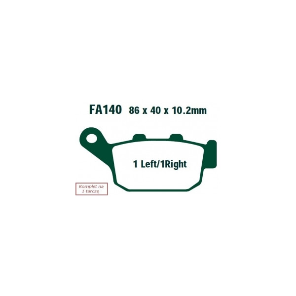 EBC KLOCKI HAMULCOWE MOTO HONDA FES 125 37716 PANTHEON (03-06)