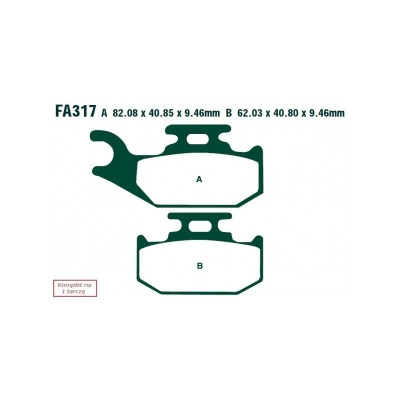 EBC KLOCKI HAMULCOWE MOTO CAN AM COMMANDER MAX 1000 - XT/DPS (14)