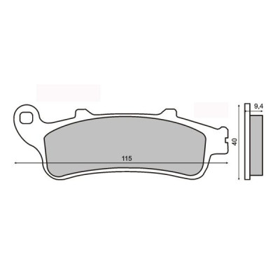 RMS KLOCKI HAMULCOWE MOTO HONDA PANTHEON 125CC-FORESIGHT 250CC