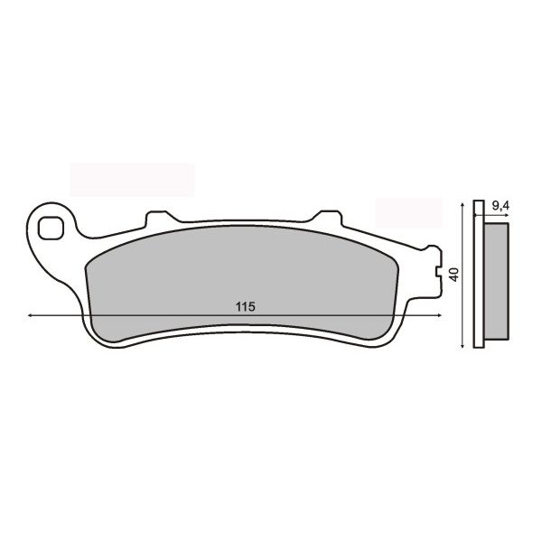 RMS KLOCKI HAMULCOWE MOTO HONDA PANTHEON 125CC-FORESIGHT 250CC