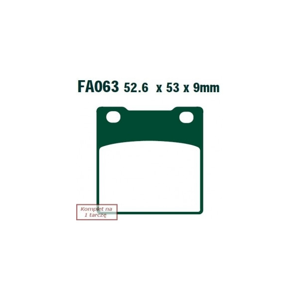 EBC KLOCKI HAM. MOTO.  SUZUKI SV 650  (BEZ ABS) (99-02)/  GSXR 750 (85-87)/  GSX 600 FJ (88)/  GSF 1200  (01-05)