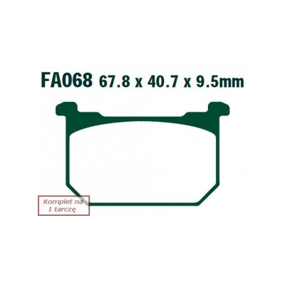 EBC KLOCKI HAM. MOTO.  KAWASAKI Z 750 LTD (80-81)/  Z 1000 (81-82)/  GPZ 750/ 1100 (-83)