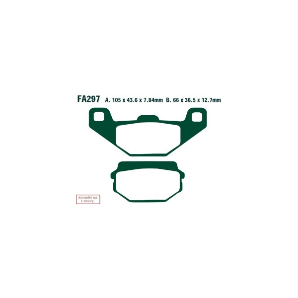 EBC KLOCKI HAMULCOWE MOTO SYM CT 125 (03-04)