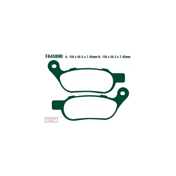EBC KLOCKI HAM. MOTO.  HARLEY DAVIDSON® FXDL LOW RIDER (08-09)/  FXDF FAT BOB (08-14)