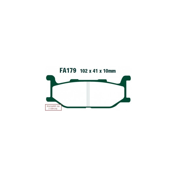 EBC KLOCKI HAMULCOWE MOTO YAMAHA XP 500 N/P/R T-MAX (01-03)