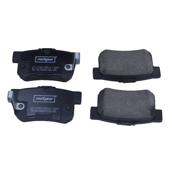 MAXGEAR KLOCKI HAMULCOWE HONDA TYŁ CIVIC 01-