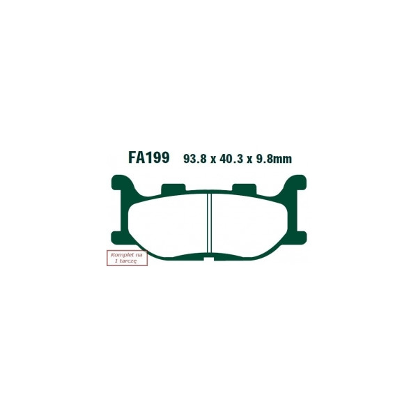 EBC KLOCKI HAM. MOTO.  YAMAHA XVS 1300 ACFD MIDNIGHT STAR (14)/  MT-03 (660CC) (06-12)