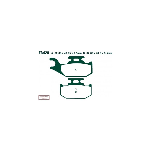 EBC KLOCKI HAMULCOWE MOTO YAMAHA YFM 700 RV/RW/RAA/R (06-12)