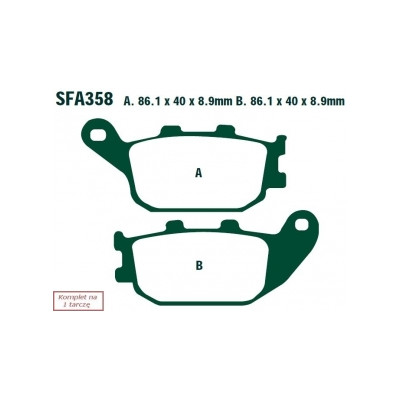 EBC KLOCKI HAM. MOTO. HONDA NSS 250 FORZA/FORZA-ST/S/T/JAZZ/REFLEX  (00-04)