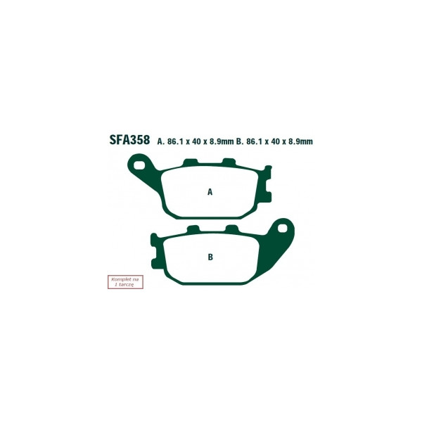 EBC KLOCKI HAM. MOTO. HONDA NSS 250 FORZA/FORZA-ST/S/T/JAZZ/REFLEX  (00-04)