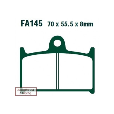 EBC KLOCKI HAM. MOTO.  YAMAHA TZ 125 (94-97) SUZUKI GSF 1200 (FAIRED BANDIT) (96-00)