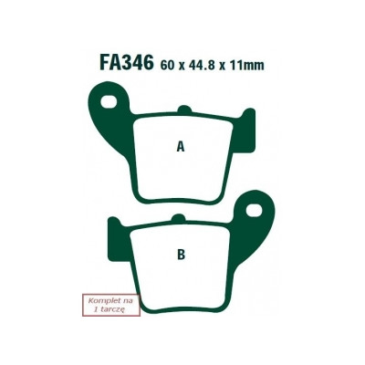 EBC KLOCKI HAMULCOWE MOTO. HONDA CRF 250 (04-07)