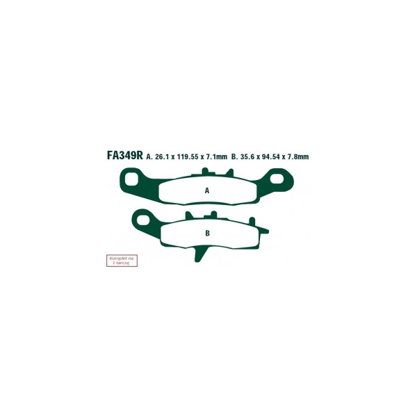EBC KLOCKI HAMULCOWE MOTO KAWASAKI KSV 700 V-FORCE (04-11)