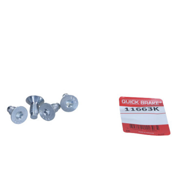 QUICK BRAKE KPL 4SZT!!!! ŚRUBA TARCZY HAM. DACIA P./T. DOKKER/DUSTER/LOGAN/LODGY/SANDERO 04-