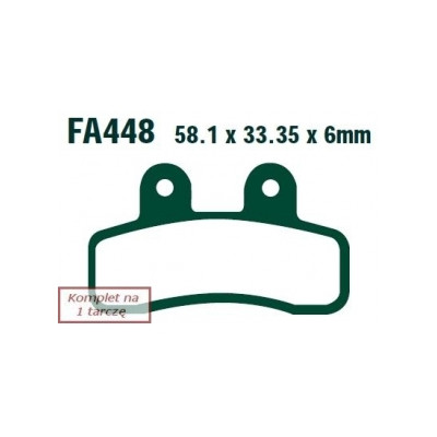 EBC KLOCKI HAM. MOTO. ITALJET PIT JET 125 4T (07-09)