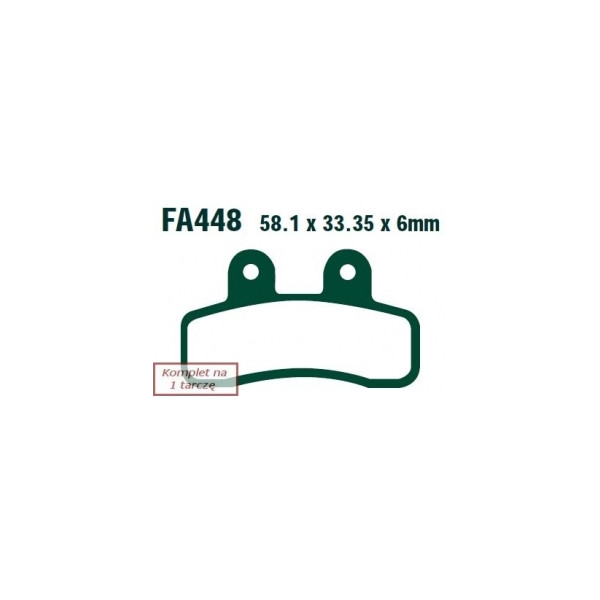 EBC KLOCKI HAM. MOTO. ITALJET PIT JET 125 4T (07-09)