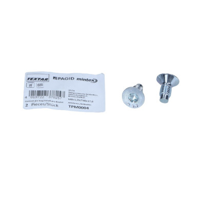 TEXTAR KPL 2SZT!!!! ŚRUBA TARCZY HAM. RENAULT P./T. CAPTUR/CLIO/KANGOO/LAGUNA/MEGANE/SCENIC/TRAFIC 95-