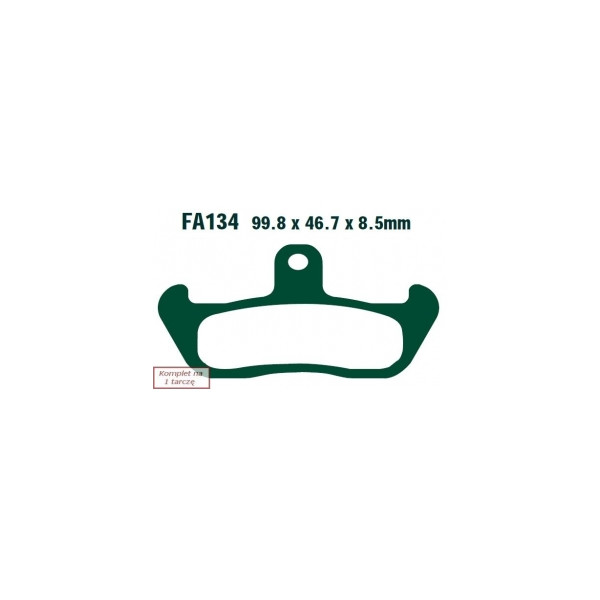 EBC KLOCKI HAMULCOWE MOTO YAMAHA TDR 125 (89-93) HUSQVARNA WR 250 (90-91)