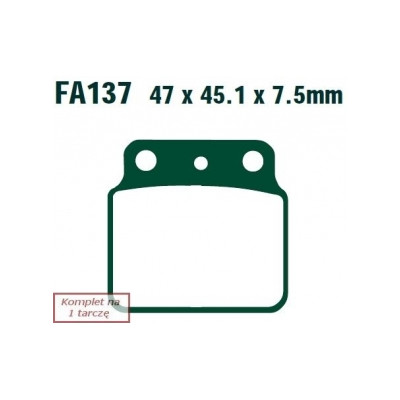 EBC KLOCKI HAMULCOWE MOTO ARCTIC CAT (ATV) 400 DVX SPORT (04-08)