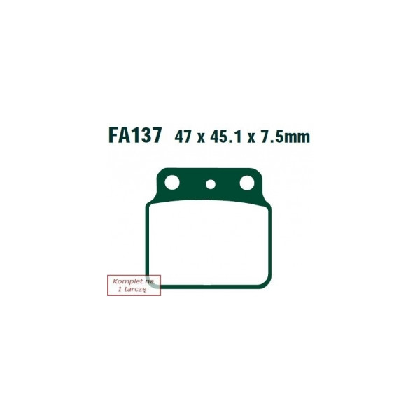EBC KLOCKI HAMULCOWE MOTO ARCTIC CAT (ATV) 400 DVX SPORT (04-08)