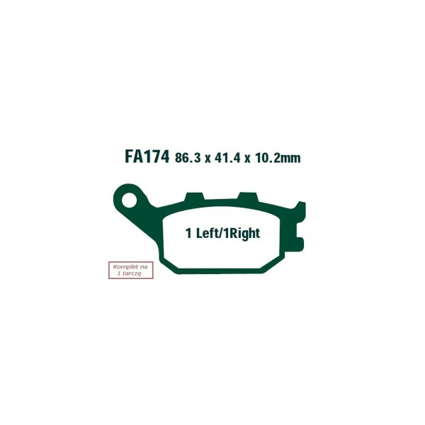 EBC KLOCKI HAM. MOTO.  HONDA CBF 600 (ABS) (08-11)/  CB 600 HORNET (ABS) (07-13)/  CB 1000 (93-97)