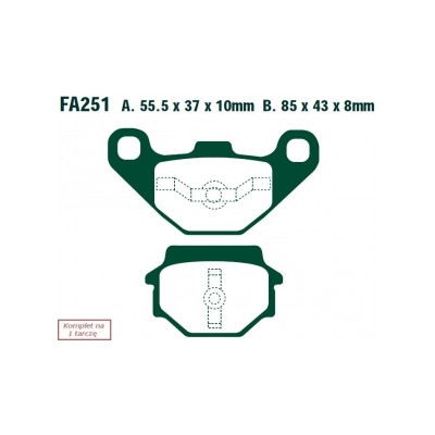 EBC KLOCKI HAM. MOTO. HUSQVARNA CR 125 (91)