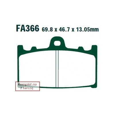 EBC KLOCKI HAMULCOWE MOTO SUZUKI VL 1500 INTRUDER LEGENDARY CLASSIC (02-03)