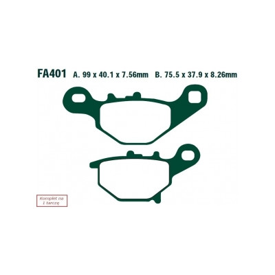 EBC KLOCKI HAM. MOTO. SUZUKI RM 85 K5/K6/K7/K8/K9/L0//L2 (05-12)