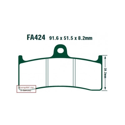 EBC KLOCKI HAMULCOWE MOTO HONDA CB 1300 FW/FX/FY (SC40) (98-00)