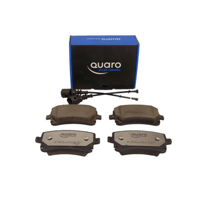 QUARO KLOCKI HAMULCOWE VW TYŁ T5 03-/A4/A6/A8 04- 2 CZUJNIKI SILVER CERAMIC