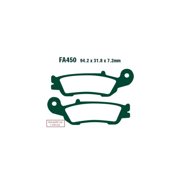 EBC KLOCKI HAM. MOTO.  YAMAHA YZ 250 (4T) (07-15)