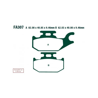 EBC KLOCKI HAMULCOWE MOTO SUZUKI UX 125 K8/K9/L0/L1 SIXTEEN (08-14)