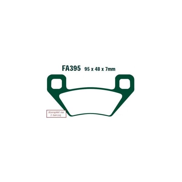EBC KLOCKI HAM. MOTO. ARCTIC CAT (ATV) 1000 GT (11-12)