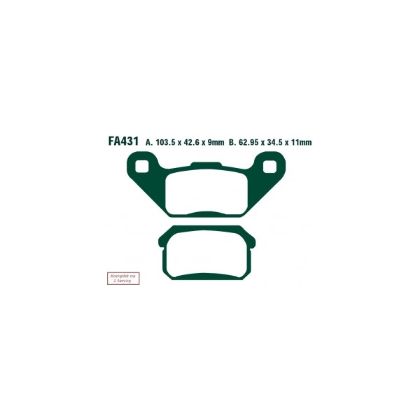 EBC KLOCKI HAMULCOWE MOTO PGO 250 BUG