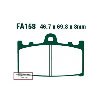 EBC KLOCKI HAM. MOTO.  SUZUKI GSX 1250 SPORTS TOURING (10-14)/  GSF 1250 (BEZ ABS) (07-11)/  GSF 1200 ( -6)