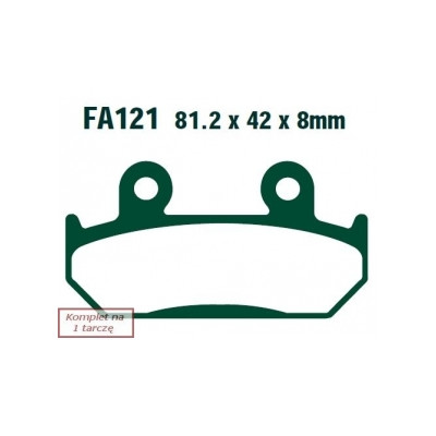 EBC KLOCKI HAM. MOTO.  HONDA XRV 750 AFRICA TWIN (90-93)/  VFR 400 (87-88)/  CBR 600 (87-90)