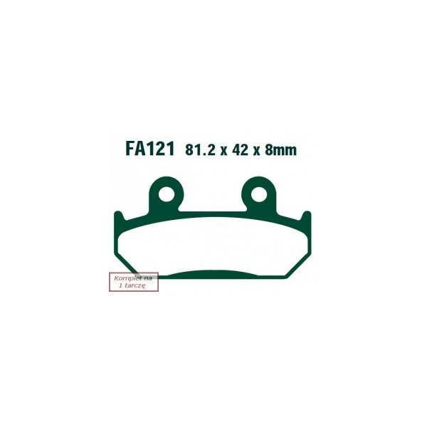 EBC KLOCKI HAM. MOTO.  HONDA XRV 750 AFRICA TWIN (90-93)/  VFR 400 (87-88)/  CBR 600 (87-90)