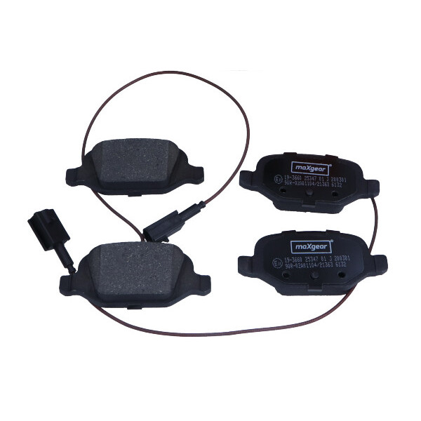 MAXGEAR KLOCKI HAMULCOWE FIAT TYŁ PUNTO/500 1,4-1,8/1,9 JTD 99-
