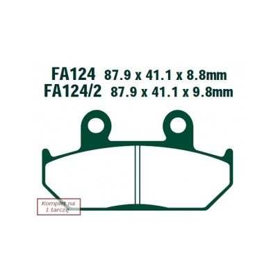EBC KLOCKI HAMULCOWE MOTO HONDA VFR 750 (86-87)/ CBR 1000 (87-88)